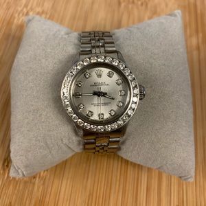 Women’s Rolex oyster perpetual diamond bezel